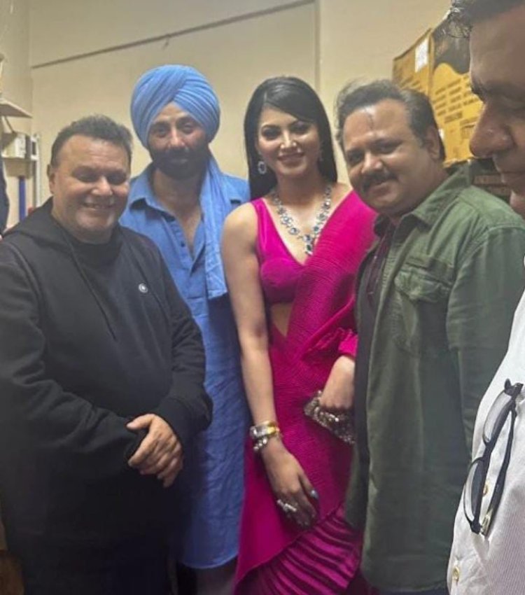 Urvashi Rautela Attends The Special Screening Of Her Bollywood debut's Director Anil Sharma's GADAR 2