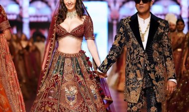 Giorgia Andriani Steals The Show As Showstopper For Designer Lalit Dalmia's Bridal Extravaganza